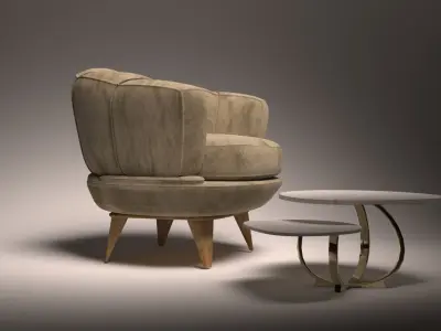 luxury sofa  3D model