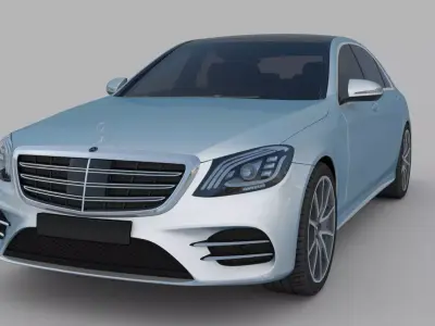 Mercedes benz w222 S class 2018 3D model