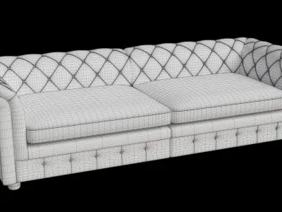 Buffeln Sofa 300 Grey 3D model