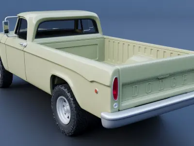 Dodge Power Wagon  W100 1969 3D print model