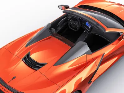 Corvette Convertible C8 3D model