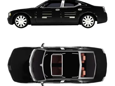 racing car Low-poly 3D model