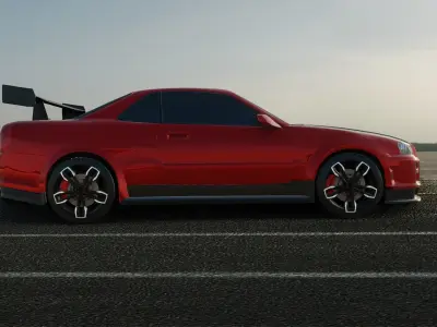 Nissan Gtr-r34 3d model 3D model