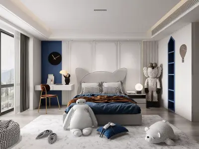Children Room Interior 3D model 5