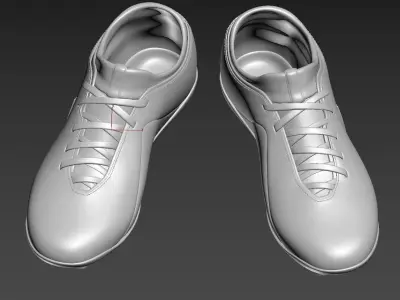 Blue Football Boots 3D model