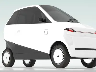 Vayve Mobility EVA Moonstone White 3D model