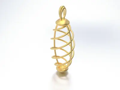 Ellipsoid Fusion Pendant 3D print model