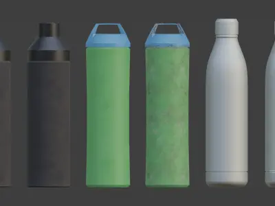 Bottles New Used Insulated Free 3D model