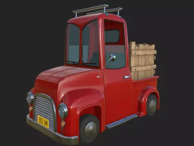Truck Cartoon 3D model