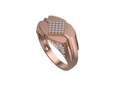 Diamond Ring 3D print model