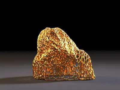 Ozzy Osbourne Voronoi 3D print model