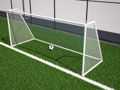 Rigged - Football - Soccer Ball - Squash and Stretch 3D model Low-poly 3D model