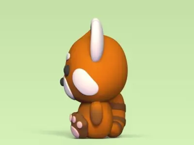 Cute Red Panda 3D print model