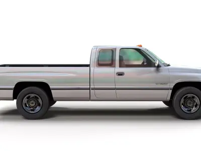 Dodge Ram 1997 2500 Low-poly 3D model