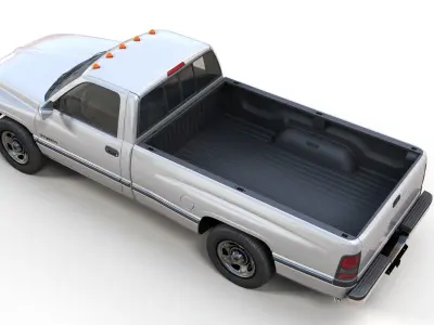 Dodge Ram 1995 1500 Low-poly 3D model