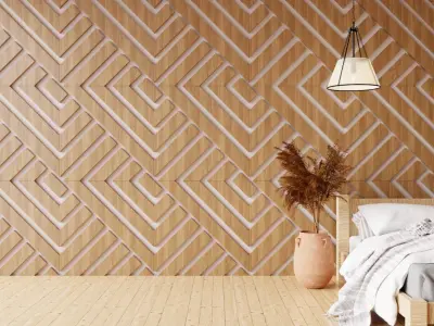Wall wood seamless set2 V28 3D model