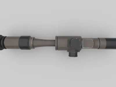 Snipper scope Low-poly 3D model