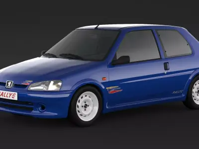 Peugeot 106 RALLYE 3D model