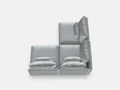 SODERHAMN Corner sofa 3-seat 1 3D model