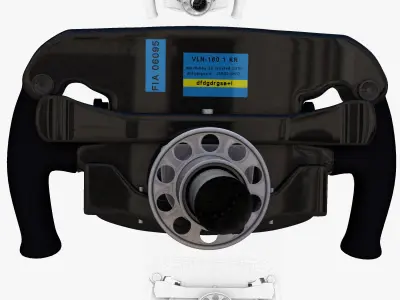 SF16H Steering Wheel Low-poly 3D model