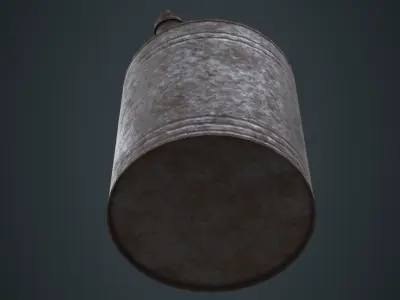Fuel Can 4D Low-poly 3D model