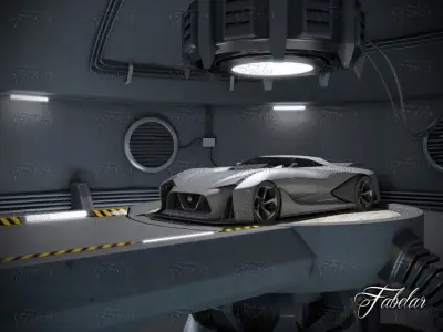 Nissan 2020 garage 3D model