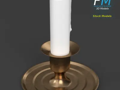 Candle holder 3D model shop