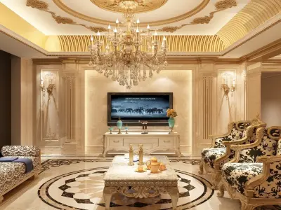 luxury home interior 3D model