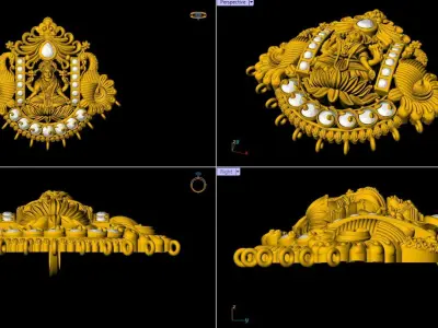 Temple Pendant - 0110  3D print model