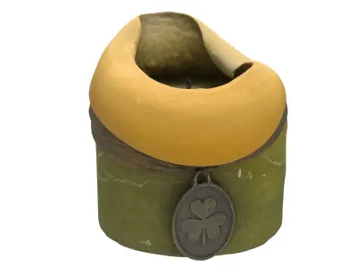 Candle ceramic vase 3D model