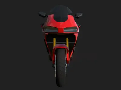 Sport Touring Motorcycle 3D model