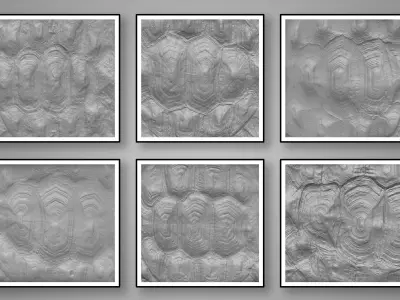 201 Animal Skin Brushes 3D model