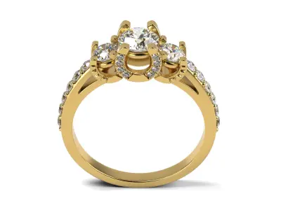 Lucky Engagement Ring 3D print model