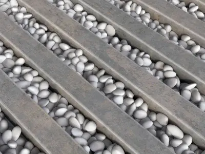 Road board pebble n5 3D model