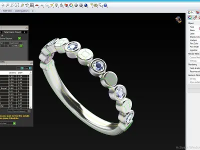 WEDDING RING MY048 3D print model