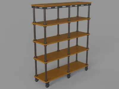Valetta Etagere Bookcase 3D model
