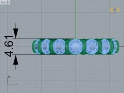 Eternity  halo ring   423 3D print model