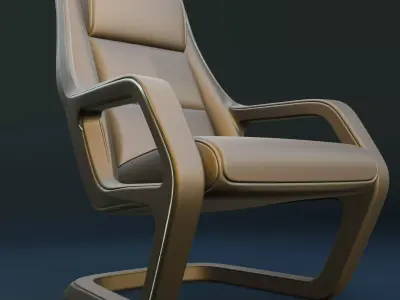 Futuristic Luxury Chair  Modern 3D Model Free 3D model