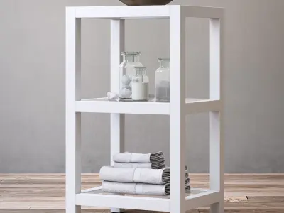 RH HUTTON SMALL ETAGERE 3D model
