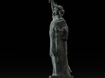 Statue of liberty 3D Model  Low-poly 3D model