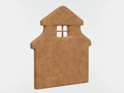 Gingerbread Christmas Cookie 11 3D model