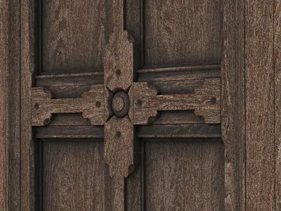 wooden panel 3D model