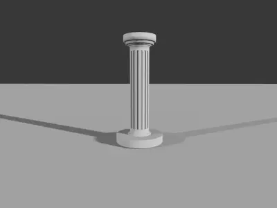 Pillar column 3D model