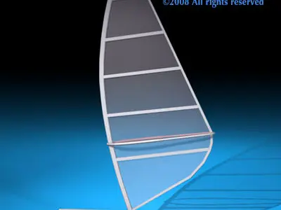 Windsurf sailboat 3D model