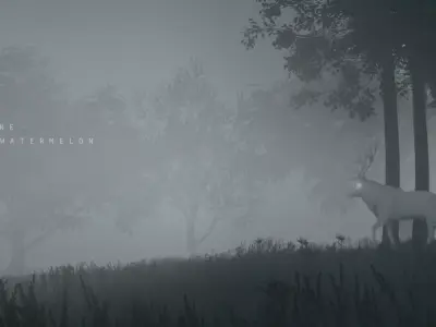 Seeing a Deer in the Deep Forest 3D model