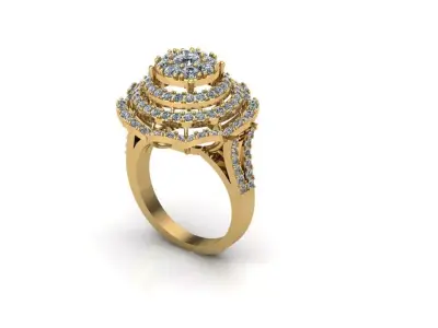 Dimon ring woman 3d model 3D print model