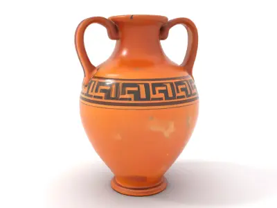Antique Greek Amphora model pack Low-poly 3D model