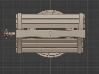 Low Poly Well Low-poly 3D model