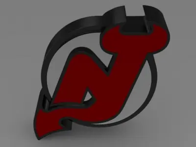 New Jersey Devils Logo 3D model
