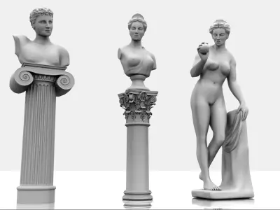 classic sculptures pack 3D model